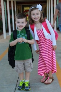 Peyton And Cooper Wingate Go To School