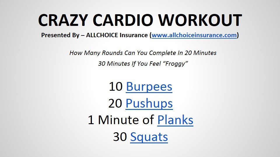 ALLCHOICE-Insurance-Crazy-Cardio-Workout