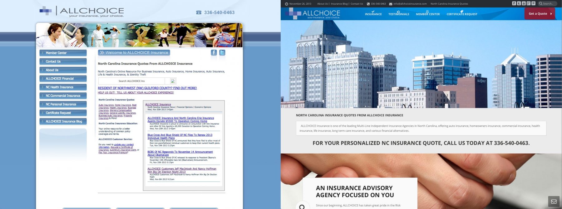 ALLCHOICE-Insurance-Website-Before-And-After-2013