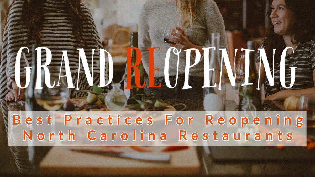 COVID-19 Best Practices For Reopening NC Restaurants